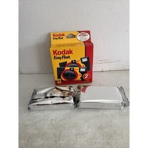 VINTAGE Eastman Kodak Easy Flash One Time Use Camera w/ Flash pack of 2 Sealed